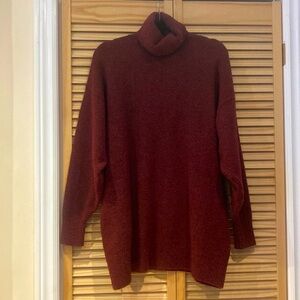 💋 H&M cozy burgundy turtleneck sweater - M/L